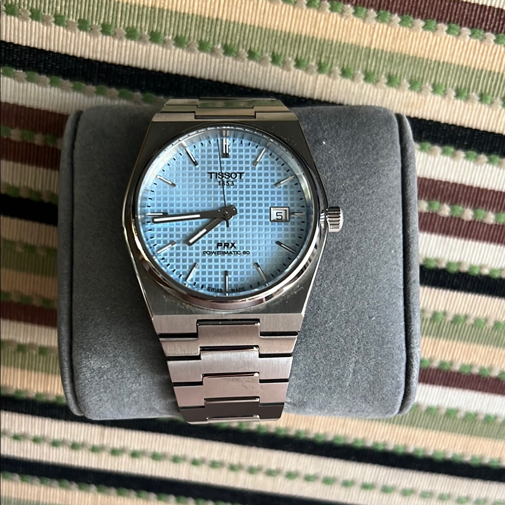 Tissot Prx Blue Dial Mens Watch